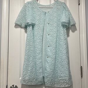 Elegant Lace Dress in Light Blue